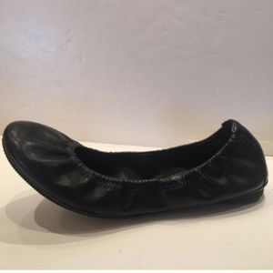 Nicole Lance Black Elastic Ballet Flat - Size 6.5M